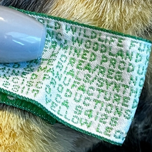 RARE VTG 1986 Applause WWF Yellow Leopard Large Plush Realistic Side lying Korea - Picture 11 of 13